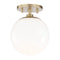 Stella Semi Flush Mount  option Aged Brass