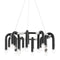 Whit Chandelier  option Polished Nickel / Black
