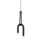 Whit Pendant Light  option Polished Nickel / Black