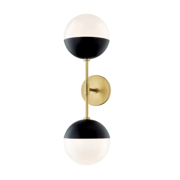 Aged Brass / Black Renee H344102A Wall Sconce OPEN BOX