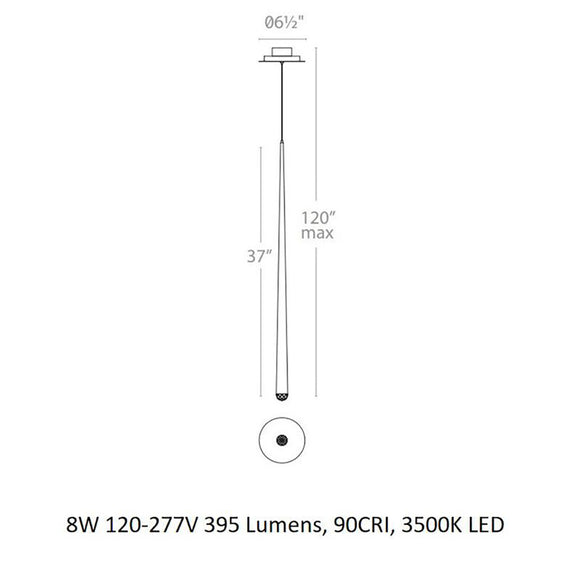 Cascade Crystal LED Pendant Light