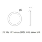 Argo LED Round Flush Mount