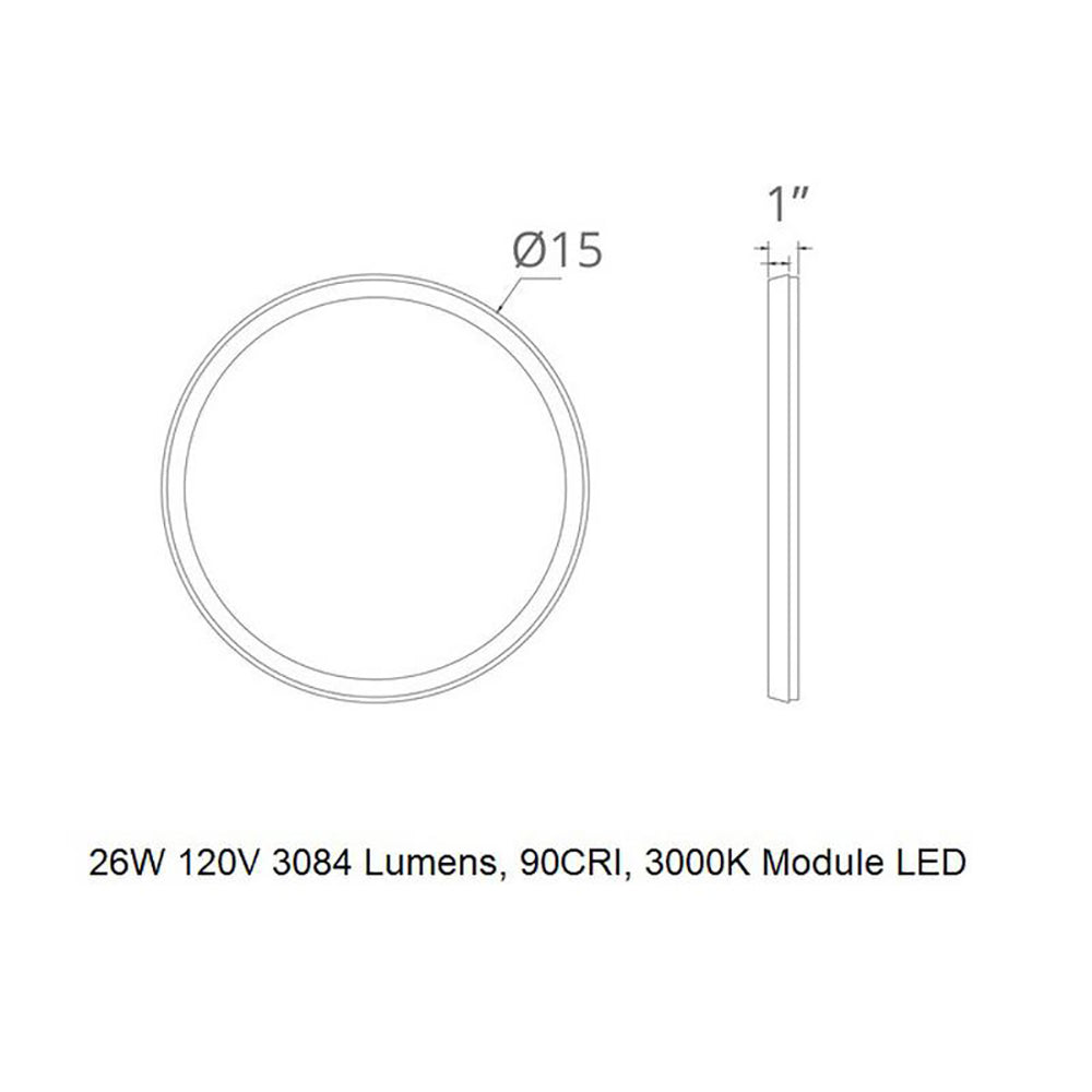 Argo LED Round Flush Mount