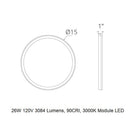 Argo LED Round Flush Mount