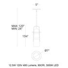 Balthus LED Outdoor Pendant Light