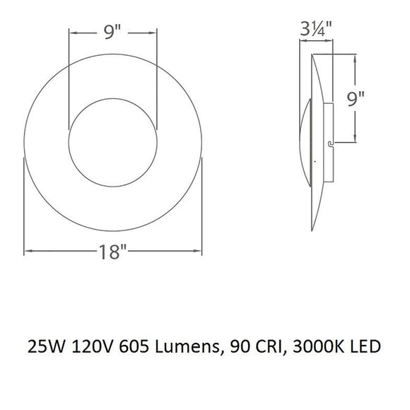 Blaze Wall / Ceiling Light