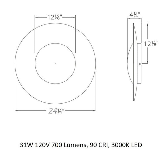 Blaze Wall / Ceiling Light