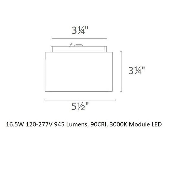 Bloc LED Outdoor Flush Mount