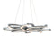 Bloom LED Chandelier  option Brushed Aluminum
