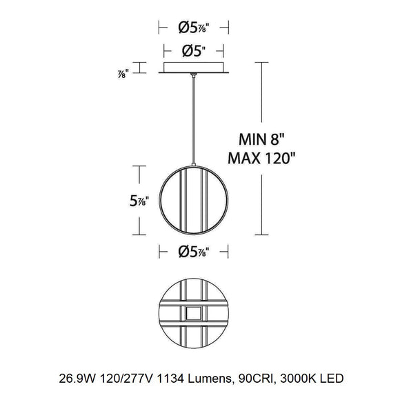 Carillion LED Pendant Light