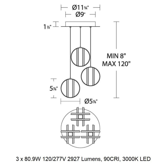 Carillion LED Pendant Light