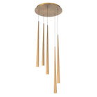 Cascade Etched Glass LED Round Chandelier
