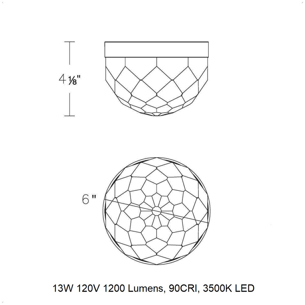 Cascade LED Flush Mount