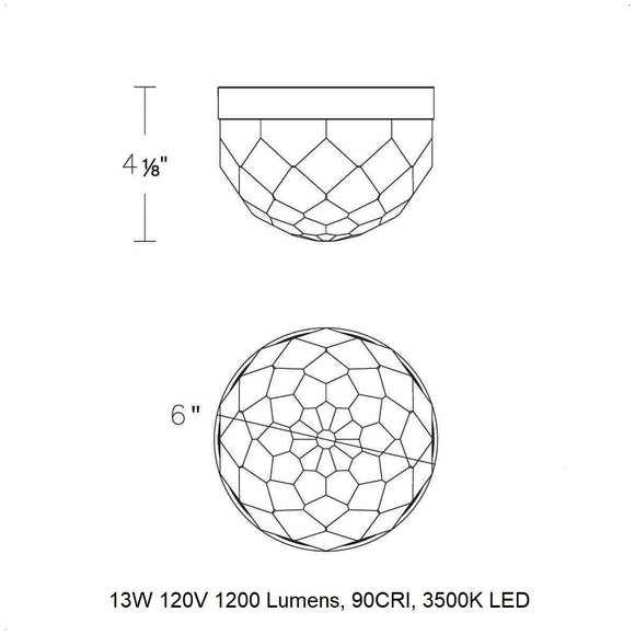 Cascade LED Flush Mount