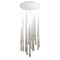 Cascade Crystal LED Round Chandelier  option 21 Lights