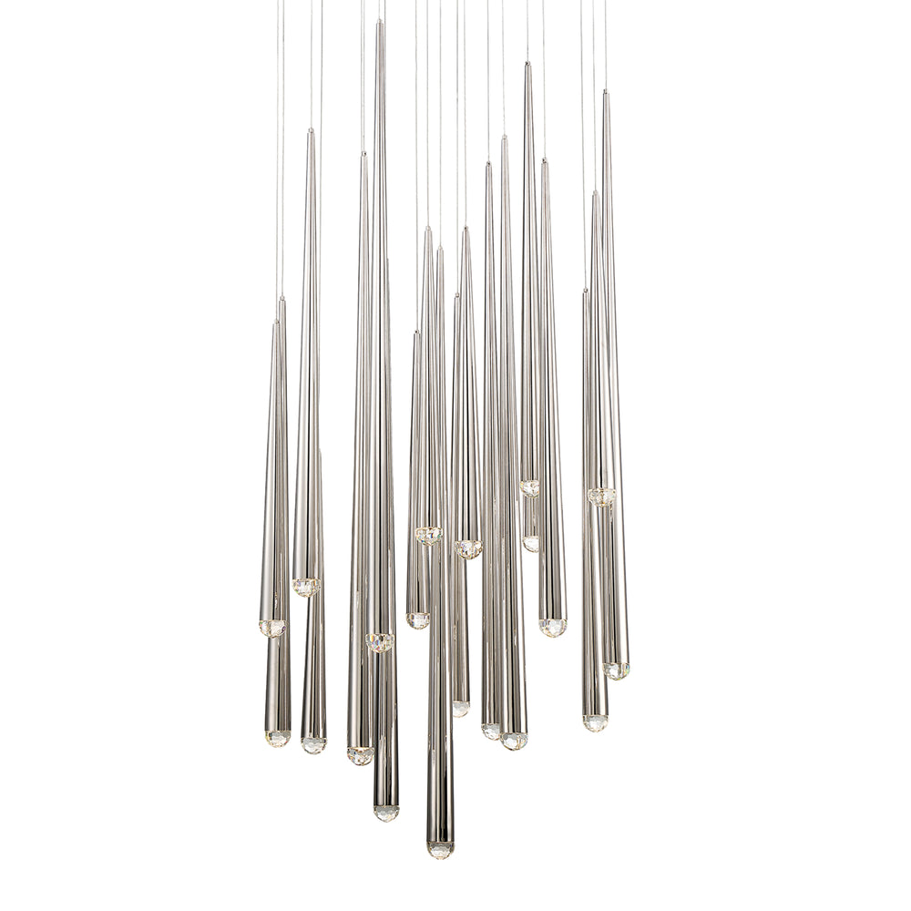Cascade Crystal LED Round Chandelier
