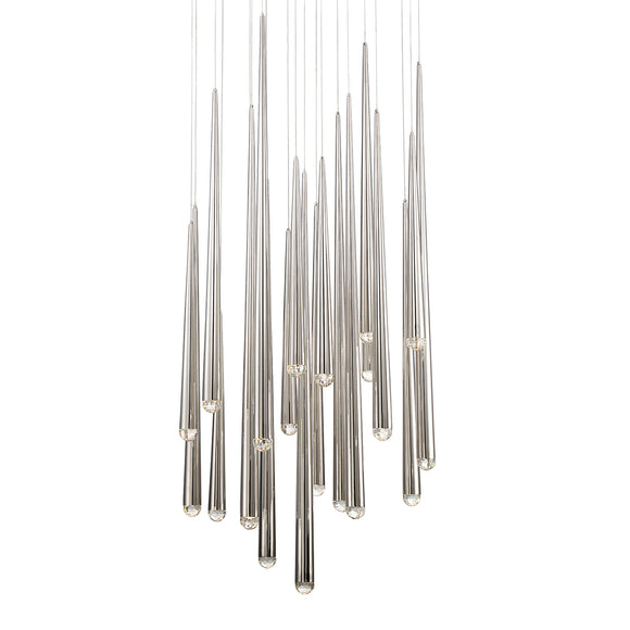 Cascade Crystal LED Round Chandelier