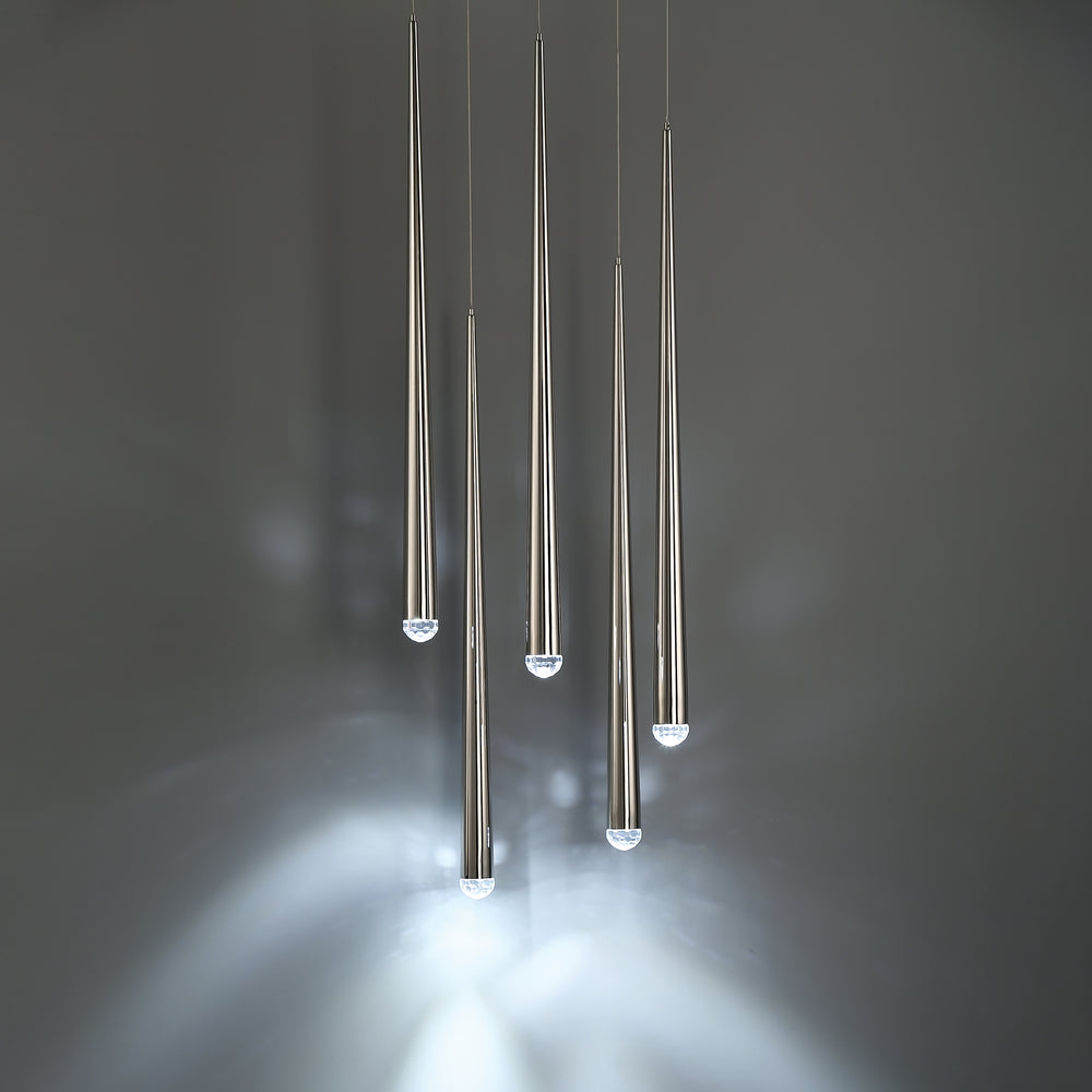 Cascade Crystal LED Round Chandelier