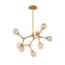Catalyst LED Chandelier  option Aged Brass