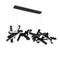 Chaos LED Linear Chandelier  option Black