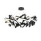 Chaos LED Round Chandelier  option Black