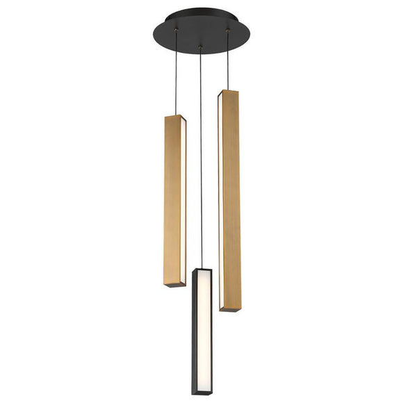 Chaos LED Round Multi Light Pendant Light