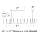 Cinema LED Chandelier