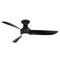 Corona Indoor/Outdoor LED Flush Mount Ceiling Fan  option Matte Black / Large: 52 in width