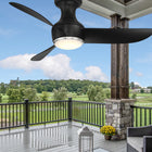 Corona Indoor/Outdoor LED Flush Mount Ceiling Fan