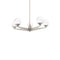 Double Bubble Chandelier  option Satin Nickel