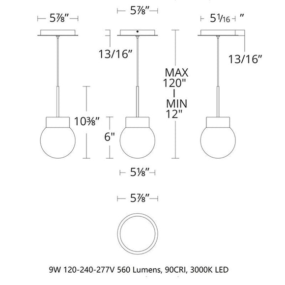 Double Bubble LED Pendant Light