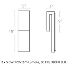 Double Down Outdoor Wall / Ceiling Light