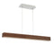 Drift Linear Pendant Light  option Dark Walnut