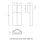 Dusk LED Outdoor Wall Light