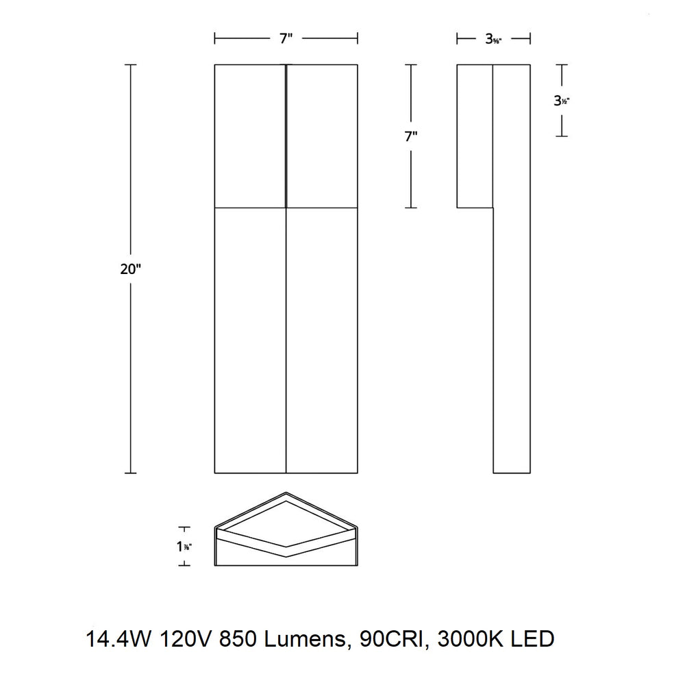 Dusk LED Outdoor Wall Light