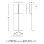 Dusk LED Outdoor Wall Light