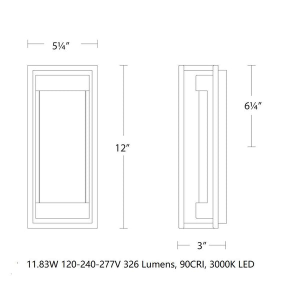 Elyse LED Outdoor Wall Light