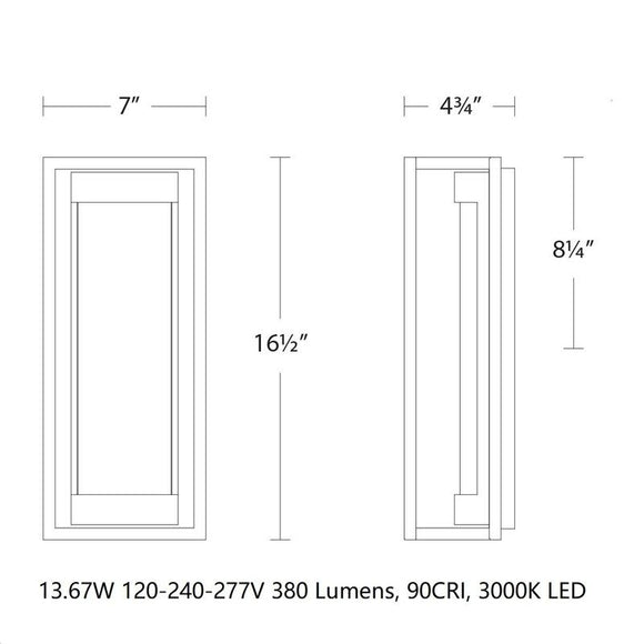 Elyse LED Outdoor Wall Light