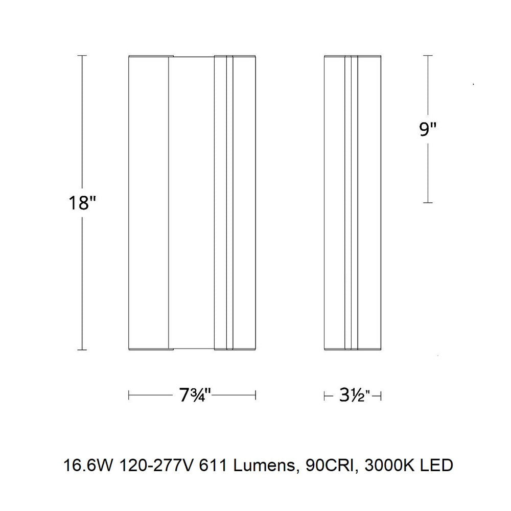 Enigma LED Outdoor Wall Light