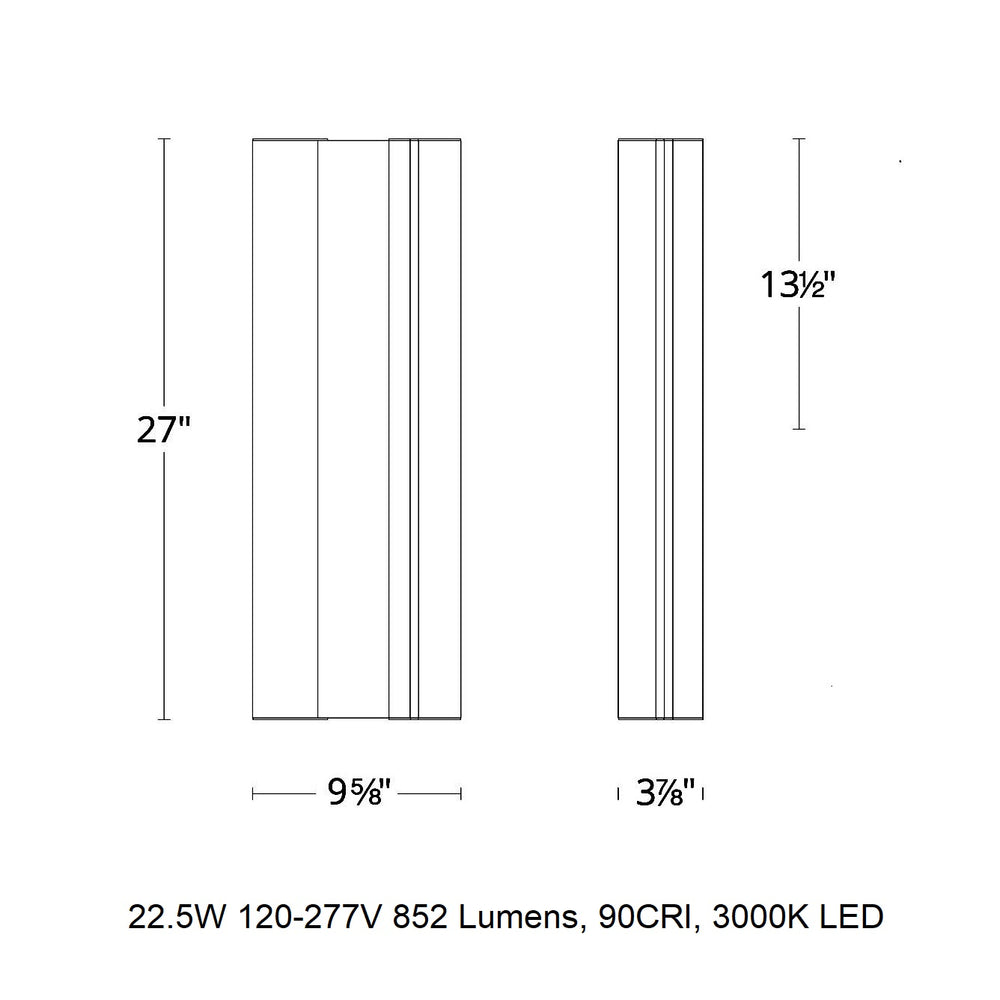 Enigma LED Outdoor Wall Light