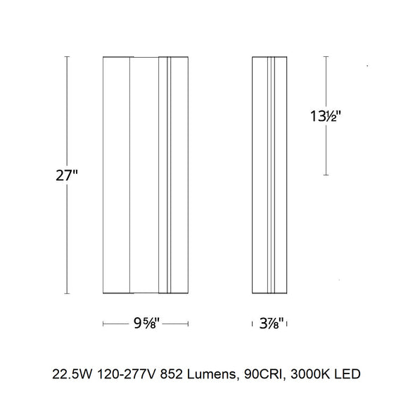 Enigma LED Outdoor Wall Light