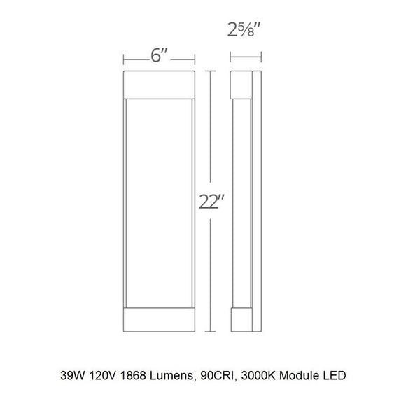 Fathom LED Outdoor Wall Light