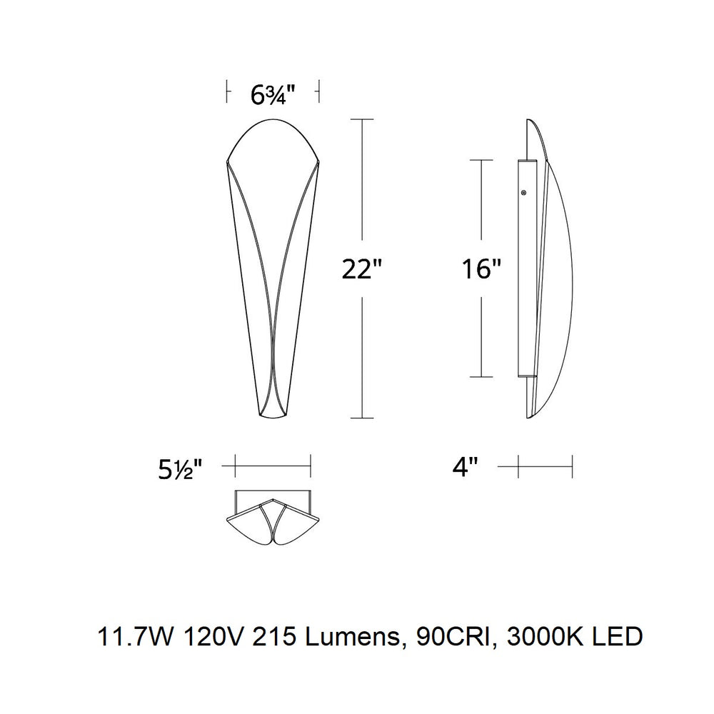 Fleur LED Wall Sconce