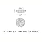 Fluffy LED Flush Mount