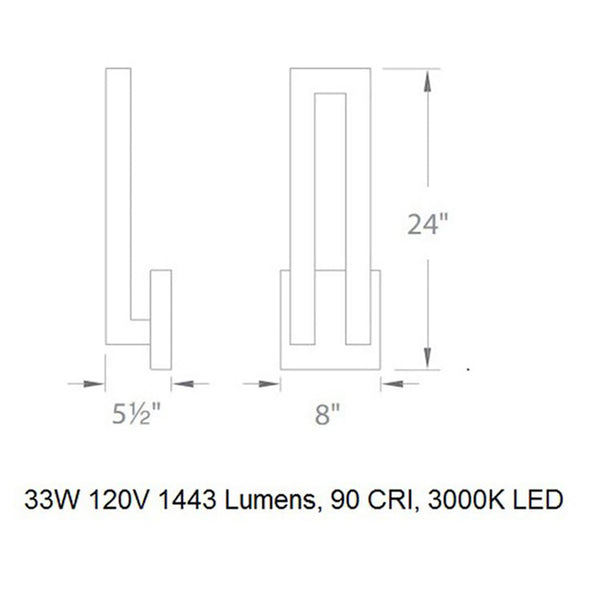 Forq Indoor / Outdoor Wall Light