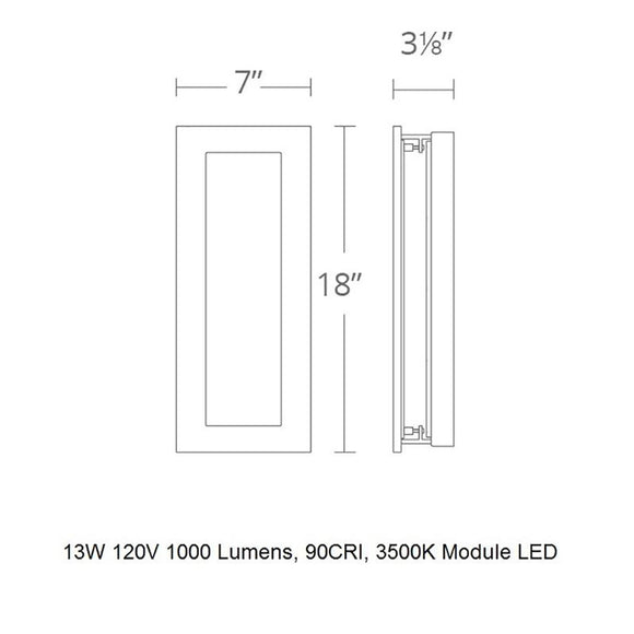Frost LED Outdoor Wall Light