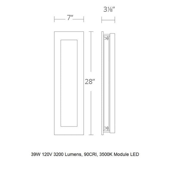 Frost LED Outdoor Wall Light
