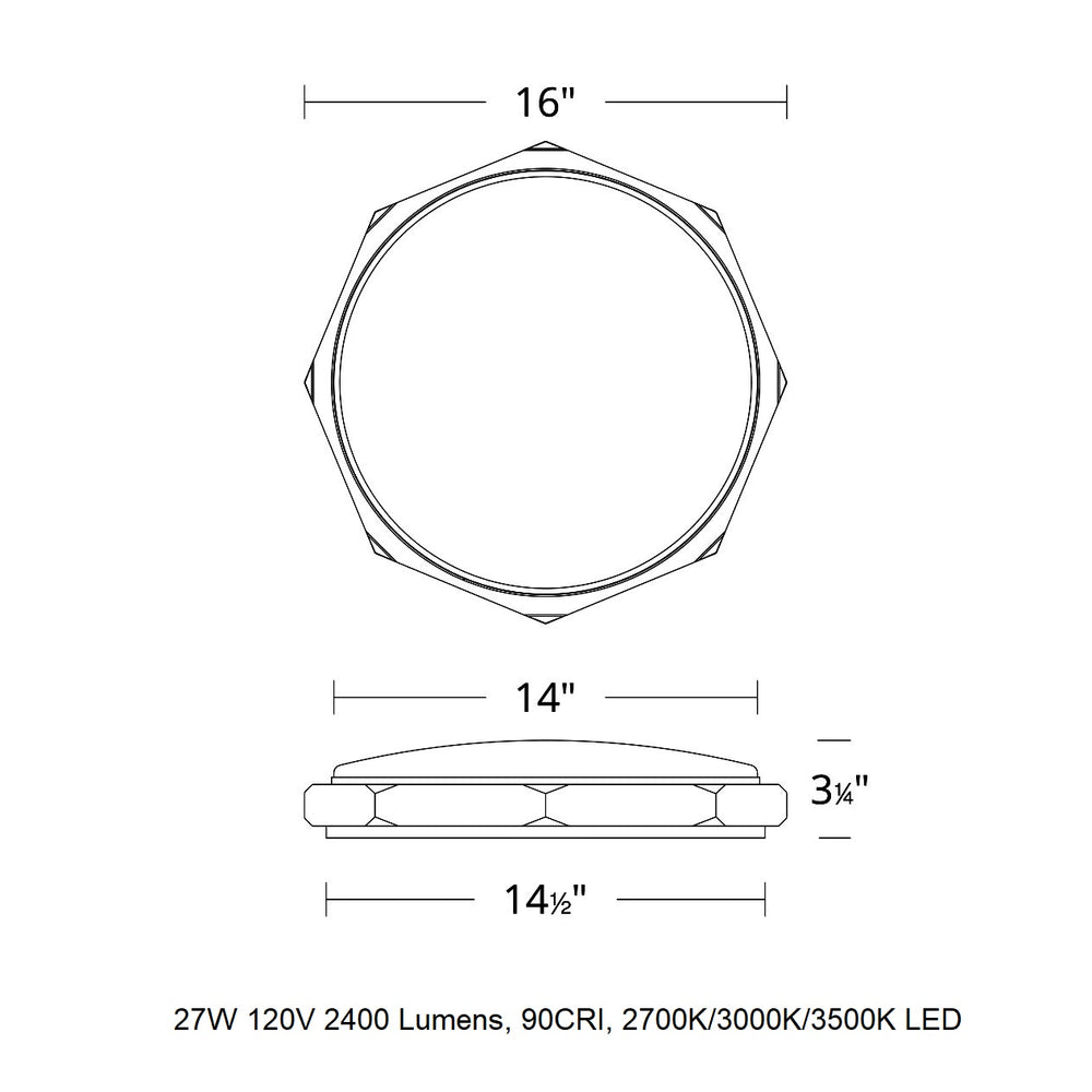 Grommet LED Flush Mount