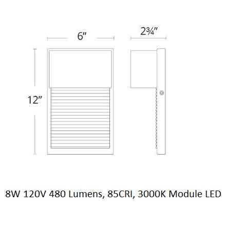 Hiline LED Outdoor Wall Light