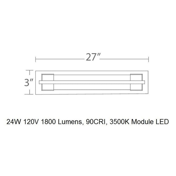 Ice LED Bathroom Vanity / Wall Light